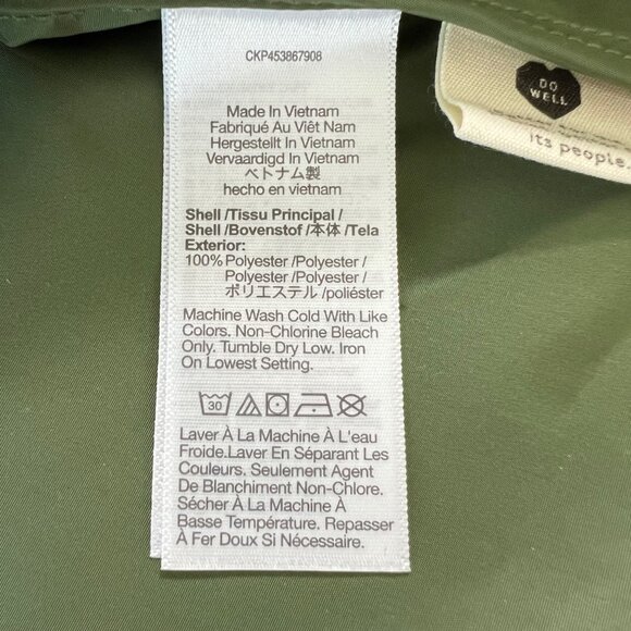 Madewell (Re)sourced Raincheck Packable Popover Rain Jacket Size Large - Picture 6 of 9